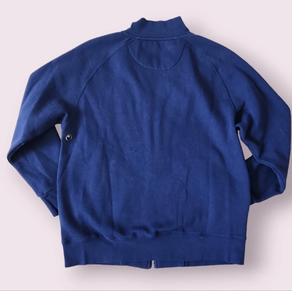 Members Only | EUC Blue Basic Fleece Full Zip Jacket Size Men's L‎